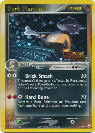 Dark Marowak 7 109 Holo Rare Reverse Holo Ex Team Rocket Returns Reverse Holo Singles Dark Marowak 7 109 Holo Rare Reverse Holo Ex Team Rocket Returns Reverse Holo Singles