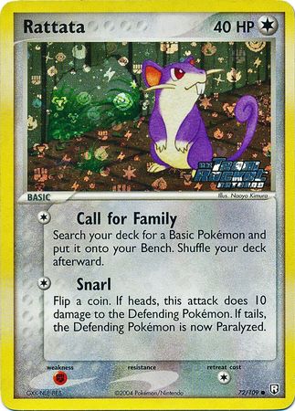 Rattata 72 109 Common Reverse Holo Rattata 72 109 Common Reverse Holo