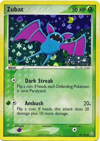 Zubat 82 109 Common Reverse Holo Zubat 82 109 Common Reverse Holo