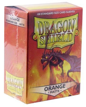 Dragon Shield Matte Orange 100ct Standard Size Sleeves AT 11013 Dragon Shield Matte Orange 100ct Standard Size Sleeves AT 11013