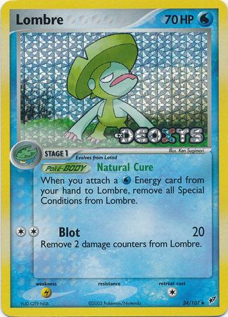 Lombre - 34/107 - Uncommon Reverse Holo