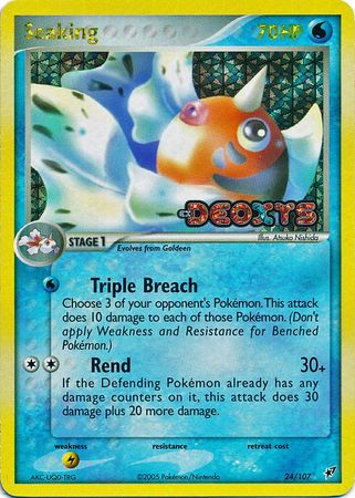 Seaking - 24/107 - Rare Reverse Holo