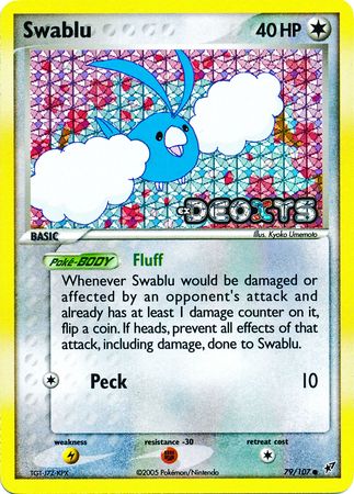 Swablu 79 107 Common Reverse Holo Swablu 79 107 Common Reverse Holo