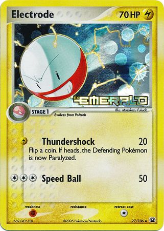 Electrode - Ex Emerald Reverse Holo - Pokemon | TrollAndToad