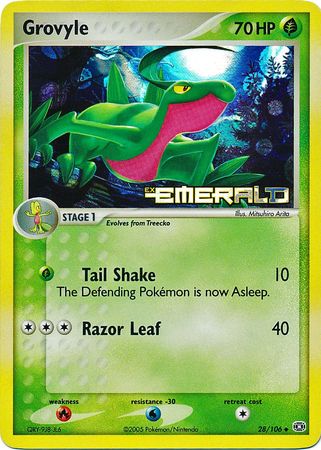 Grovyle 28 106 Uncommon Reverse Holo Ex Emerald Reverse Holo Singles Grovyle 28 106 Uncommon Reverse Holo Ex Emerald Reverse Holo Singles