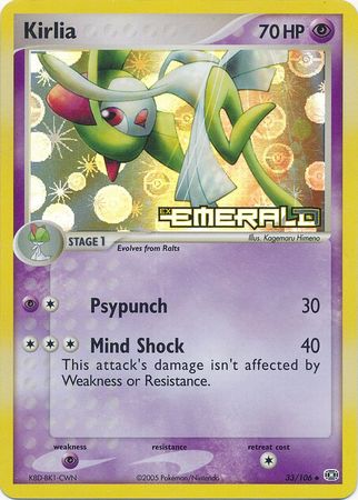 Kirlia - 33/106 - Uncommon Reverse Holo