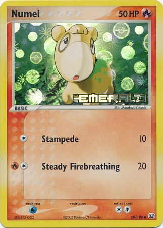 Numel 58 106 Common Reverse Holo Ex Emerald Reverse Holo Singles Numel 58 106 Common Reverse Holo Ex Emerald Reverse Holo Singles