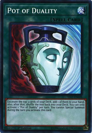 Pot of Duality YS17 EN028 Common 1st Edition Starter Deck Link Strike Singles Pot of Duality YS17 EN028 Common 1st Edition Starter Deck Link Strike Singles