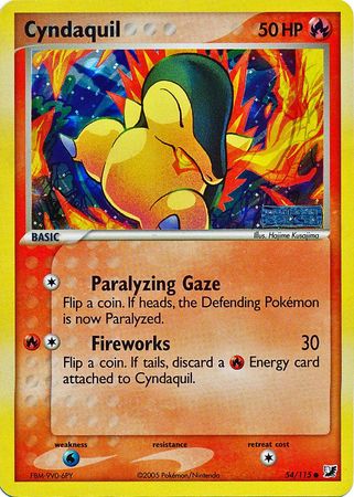 CYNDAQUIL  54/115  EX Unseen Forces Pokemon Card  NM 