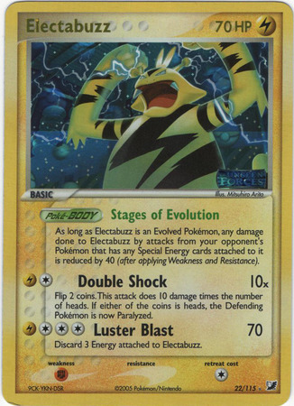 Electabuzz 22 115 Rare Reverse Holo Electabuzz 22 115 Rare Reverse Holo