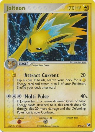 Jolteon - 8/115 - Holo Rare Reverse Holo