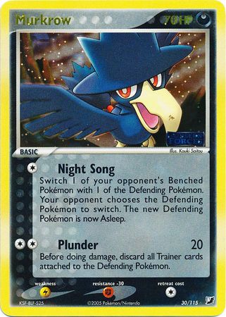 Murkrow - 30/115 - Rare Reverse Holo