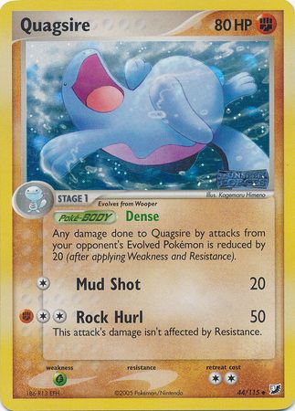 Quagsire 44 115 Uncommon Reverse Holo Ex Unseen Forces Reverse Holo Singles Quagsire 44 115 Uncommon Reverse Holo Ex Unseen Forces Reverse Holo Singles