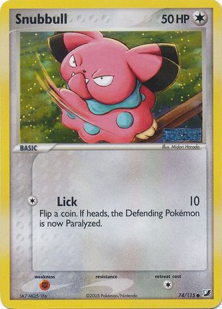 Snubbull 74 115 Common Reverse Holo Snubbull 74 115 Common Reverse Holo