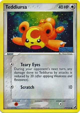Teddiursa 77 115 Common Reverse Holo Teddiursa 77 115 Common Reverse Holo