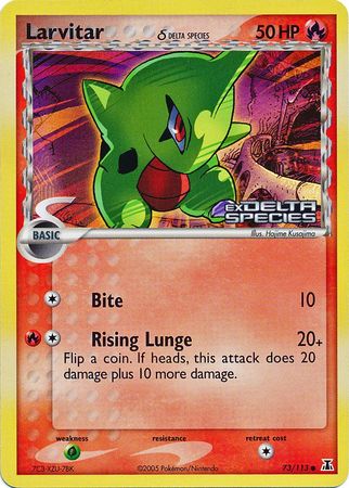 Larvitar (Delta Species) - 73/113 - Common Reverse Holo