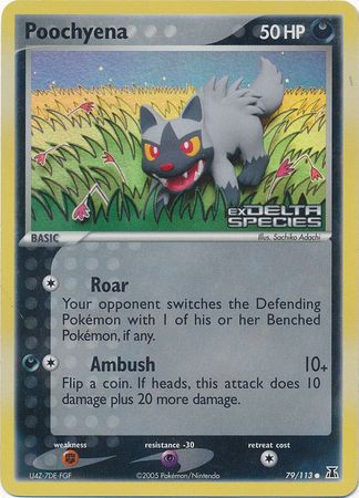 Poochyena 79 113 Common Reverse Holo Poochyena 79 113 Common Reverse Holo