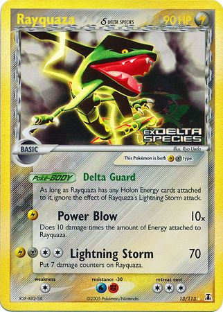 Rayquaza (Delta Species) - 13/113 - Holo Rare Reverse Holo