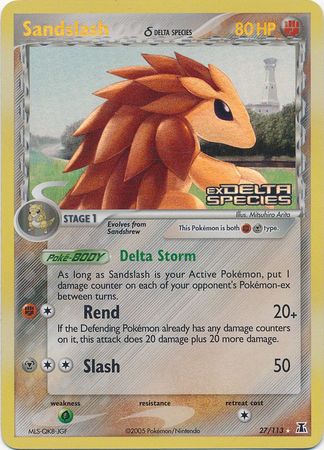 Sandslash (Delta Species) - 27/113 - Rare Reverse Holo