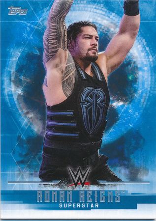 Roman Reigns Blue Base Topps WWE Undisputed 2017 Trading Card Singles Roman Reigns Blue Base Topps WWE Undisputed 2017 Trading Card Singles
