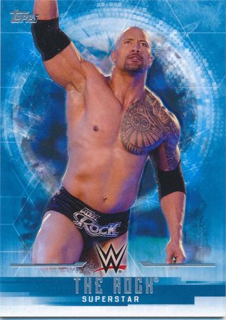 The Rock Blue Base Topps WWE Undisputed 2017 Trading Card Singles The Rock Blue Base Topps WWE Undisputed 2017 Trading Card Singles