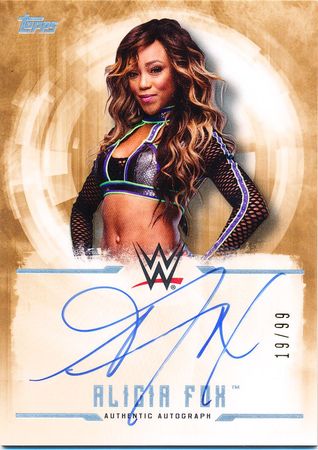 Alicia Fox Bronze 99 Autograph Signature Topps WWE Undisputed 2017 Trading Card Singles Alicia Fox Bronze 99 Autograph Signature Topps WWE Undisputed 2017 Trading Card Singles