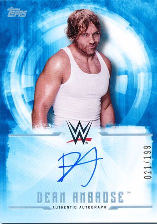 Dean Ambrose Blue /199 Autograph/Signature | TrollAndToad