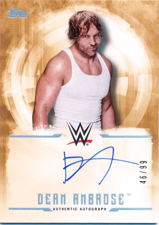 Dean Ambrose Bronze /99 Autograph/Signature | TrollAndToad