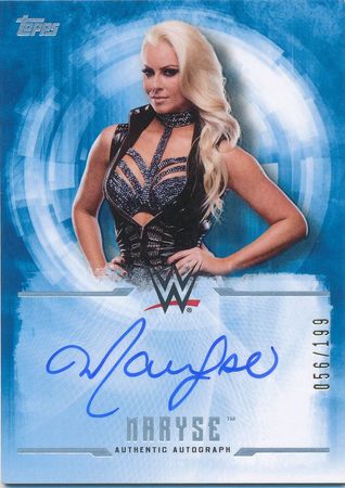 Maryse Blue 199 Autograph Signature Topps WWE Undisputed 2017 Trading Card Singles Maryse Blue 199 Autograph Signature Topps WWE Undisputed 2017 Trading Card Singles