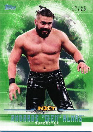Andrade Cien Almas Green 25 Base Parallel Variant Topps WWE Undisputed 2017 Trading Card Singles Andrade Cien Almas Green 25 Base Parallel Variant Topps WWE Undisputed 2017 Trading Card Singles