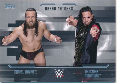 Dream Matches Daniel Bryan vs Shinsuke Nakamura Silver 50 Base Parallel Variant Topps WWE Undisputed 2017 Trading Card Singles Dream Matches Daniel Bryan vs Shinsuke Nakamura Silver 50 Base Parallel Variant Topps WWE Undisputed 2017 Trading Card Singles
