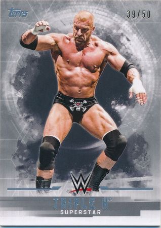 Triple H Silver 50 Base Parallel Variant Topps WWE Undisputed 2017 Trading Card Singles Triple H Silver 50 Base Parallel Variant Topps WWE Undisputed 2017 Trading Card Singles