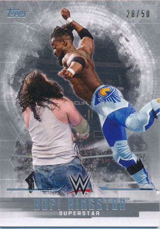 Kofi Kingston Silver 50 Base Parallel Variant Topps WWE Undisputed 2017 Trading Card Singles Kofi Kingston Silver 50 Base Parallel Variant Topps WWE Undisputed 2017 Trading Card Singles