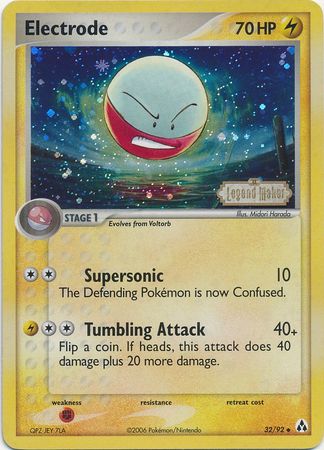 Electrode 057//192 New Reverse HOLO Uncommon Details about  / Pokemon