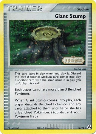 Giant Stump 75 92 Uncommon Reverse Holo Giant Stump 75 92 Uncommon Reverse Holo