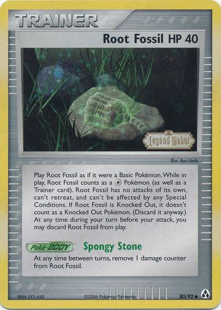 Root Fossil - Ex Legend Maker Reverse Holo - Pokemon | TrollAndToad