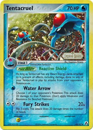 Tentacruel - 45/92 - Uncommon Reverse Holo