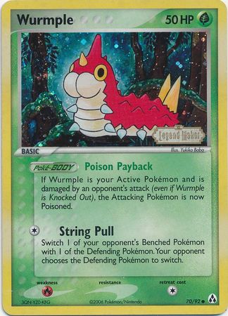 Wurmple - 70/92 - Common Reverse Holo