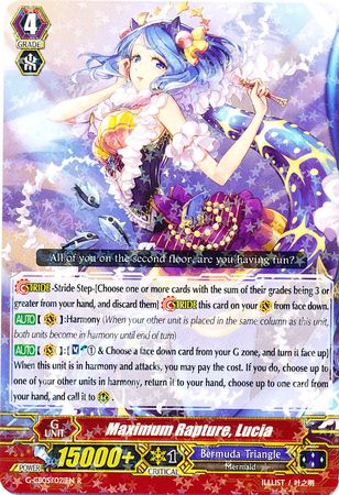 Maximum Rapture Lucia G CB05 021 Rare R Maximum Rapture Lucia G CB05 021 Rare R