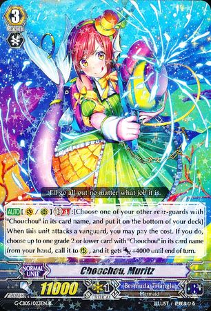 Chouchou Muritz G CB05 023 Rare R G Clan Booster 5 Prismatic Divas Singles Chouchou Muritz G CB05 023 Rare R G Clan Booster 5 Prismatic Divas Singles