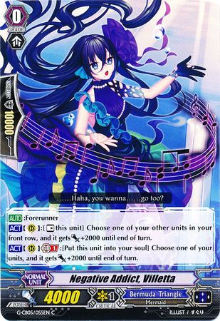 Negative Addict Villetta G CB05 055 Common C Negative Addict Villetta G CB05 055 Common C