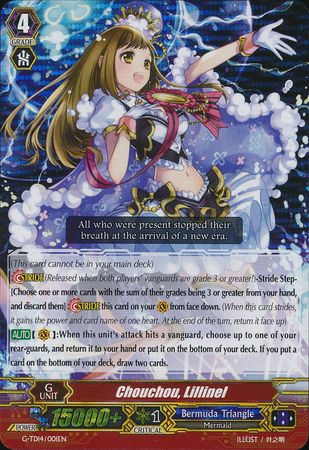 Chouchou Lillinel G TD14 001 Foil G Trial Deck 14 Debut of the Divas Singles Chouchou Lillinel G TD14 001 Foil G Trial Deck 14 Debut of the Divas Singles