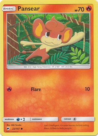 Pansear 22 147 Common Sun Moon Burning Shadows Singles Pansear 22 147 Common Sun Moon Burning Shadows Singles