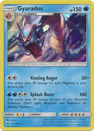 Gyarados Sun Moon Burning Shadows Pokemon Trollandtoad