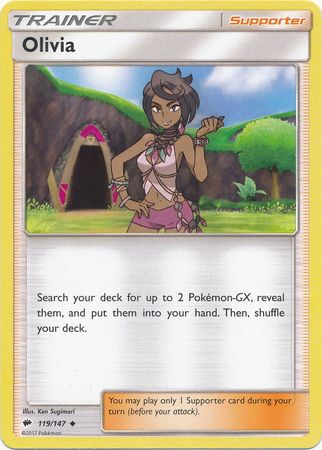 Olivia 119 147 Uncommon Sun Moon Burning Shadows Singles Olivia 119 147 Uncommon Sun Moon Burning Shadows Singles