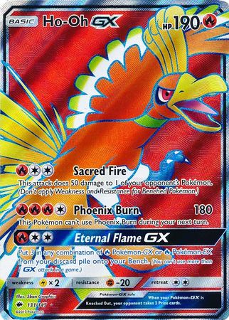 Ho-Oh GX Burning Shadows 131/147 Values - MAVIN