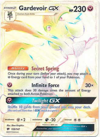 Gardevoir GX 159/147 Pokémon card from Burning Shadows for sale at best  price