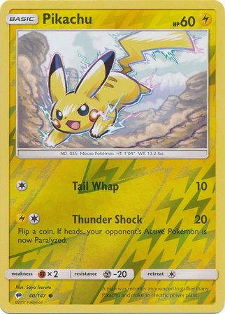 Roaring Skies Pokemon Card 20/108 Reverse Holo Pikachu