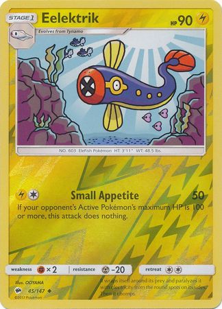 Eelektrik 45 147 Uncommon Reverse Holo Sun Moon Burning Shadows Reverse Holo Singles Eelektrik 45 147 Uncommon Reverse Holo Sun Moon Burning Shadows Reverse Holo Singles