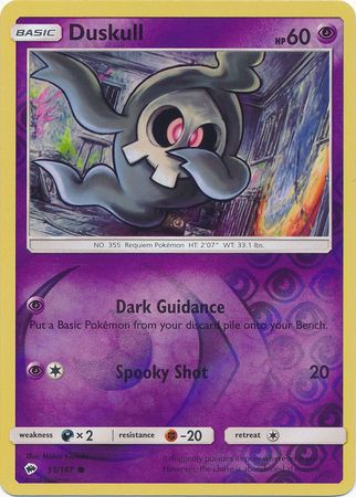 Duskull 51 147 Common Reverse Holo Sun Moon Burning Shadows Reverse Holo Singles Duskull 51 147 Common Reverse Holo Sun Moon Burning Shadows Reverse Holo Singles